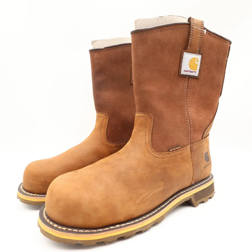 Carhartt Work Boots Mens 9 M Pull-On Waterproof Composite Toe CMP1453 NIB